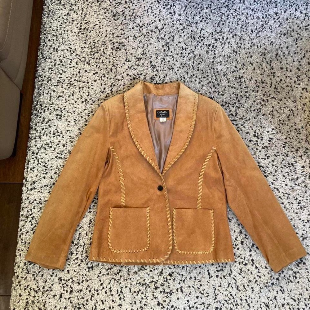 Western leather jacket